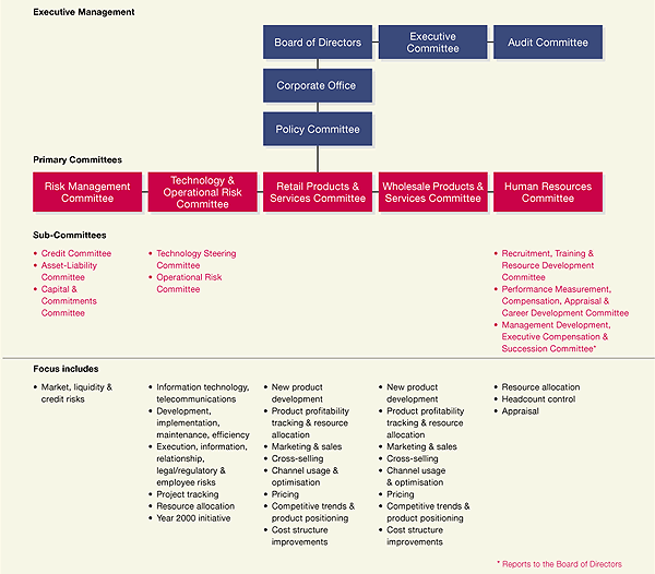 Annual Report Committee Structure Diagram