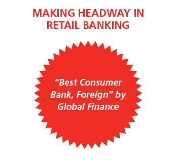 MAKING HEADWAY IN RETAIL BANKING