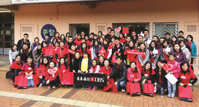 DBS Hong Kong staff contributed towards community projects