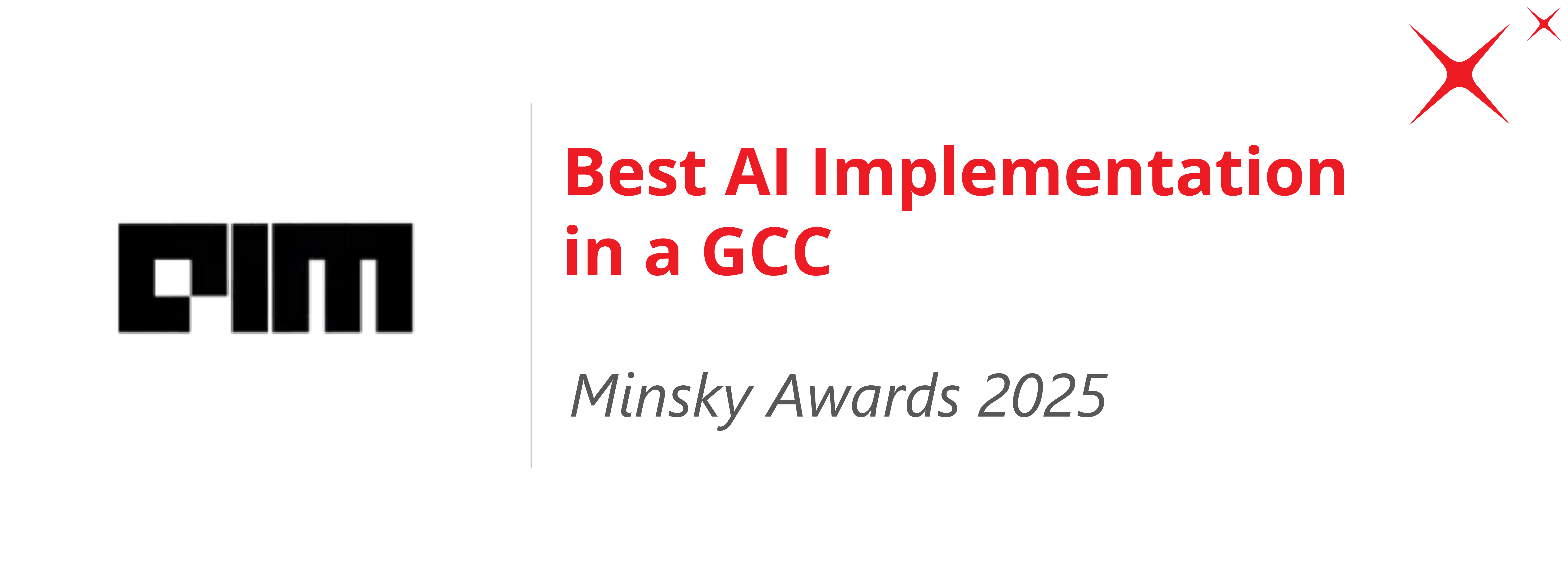 Minsky Awards 2025 - Best AI Implementation in a GCC