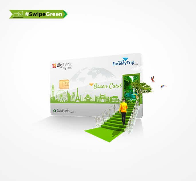 DBS Bank EaseMyTrip Green Debit Card