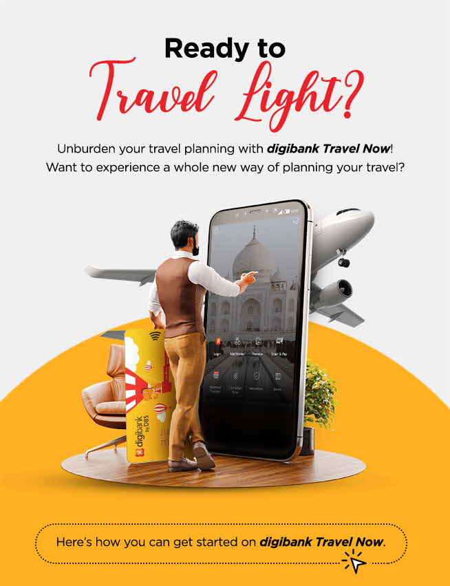 How to use digibank Travel Now