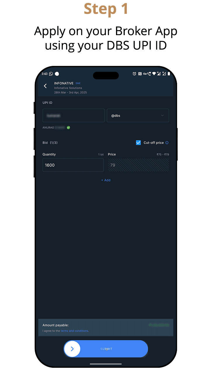 IPO using UPI