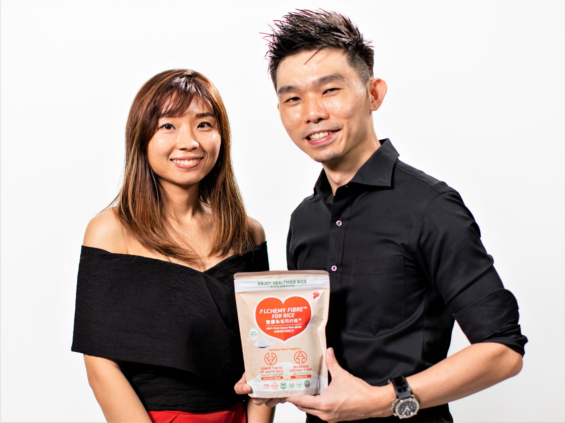 Co-Founders of Alchemy Foodtech, Verleen (L) and Alan (R), deliver one healthier meal at a time