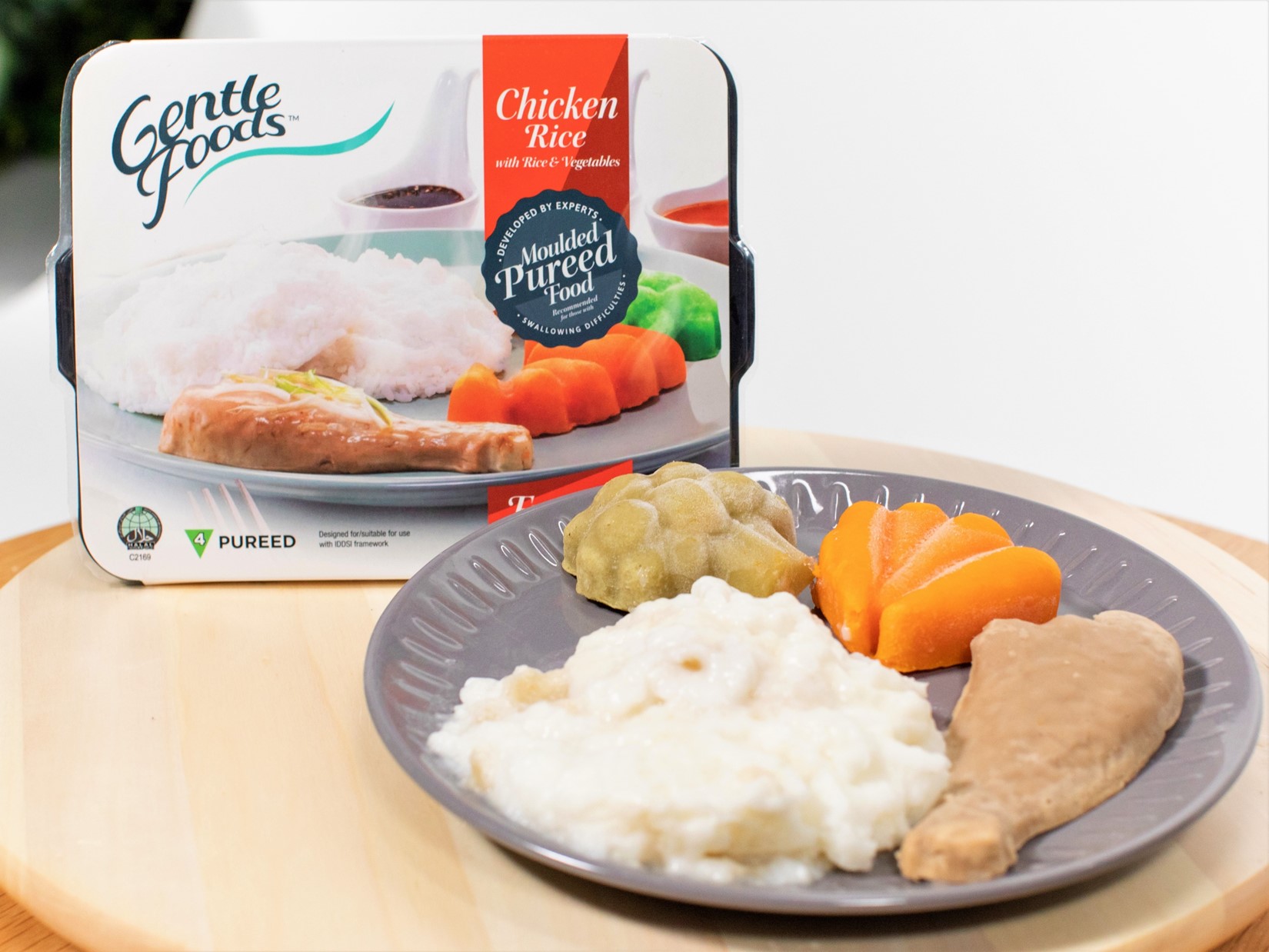 A meal created by GentleFoods for individuals with dysphagia