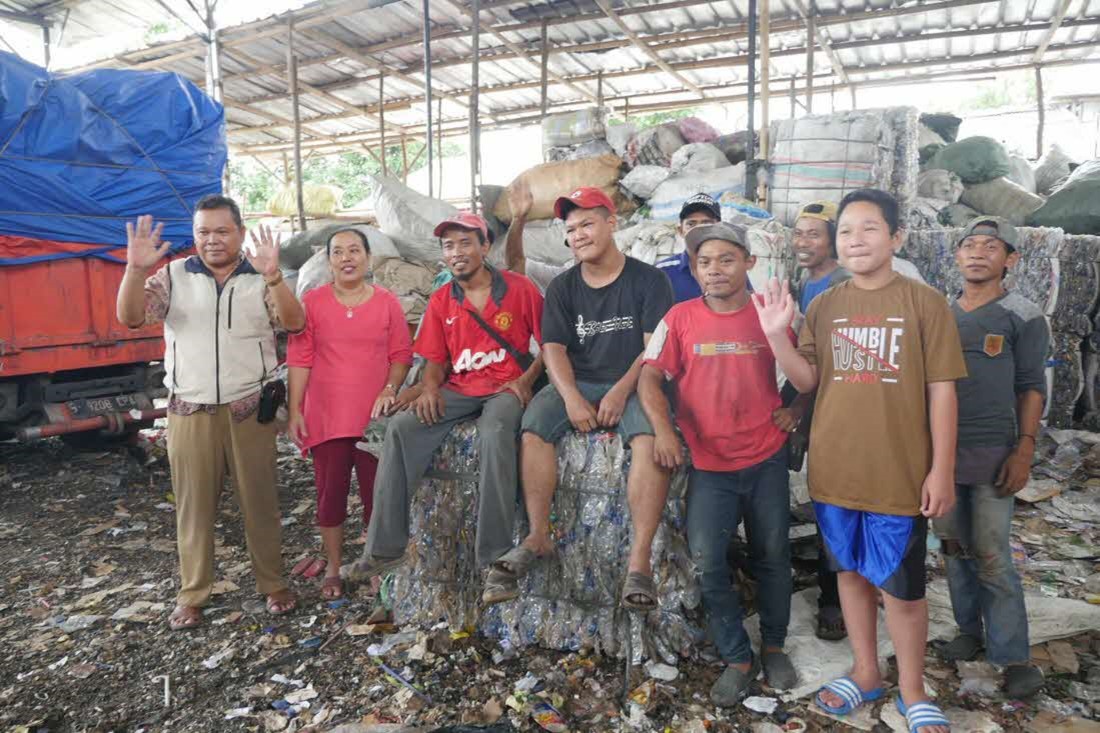 Traditional waste collectors are a vital partner for us to source plastic waste.