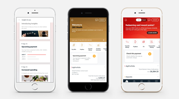 Intelligent insights for personalised financial management on DBS digibank and DBS iWealth