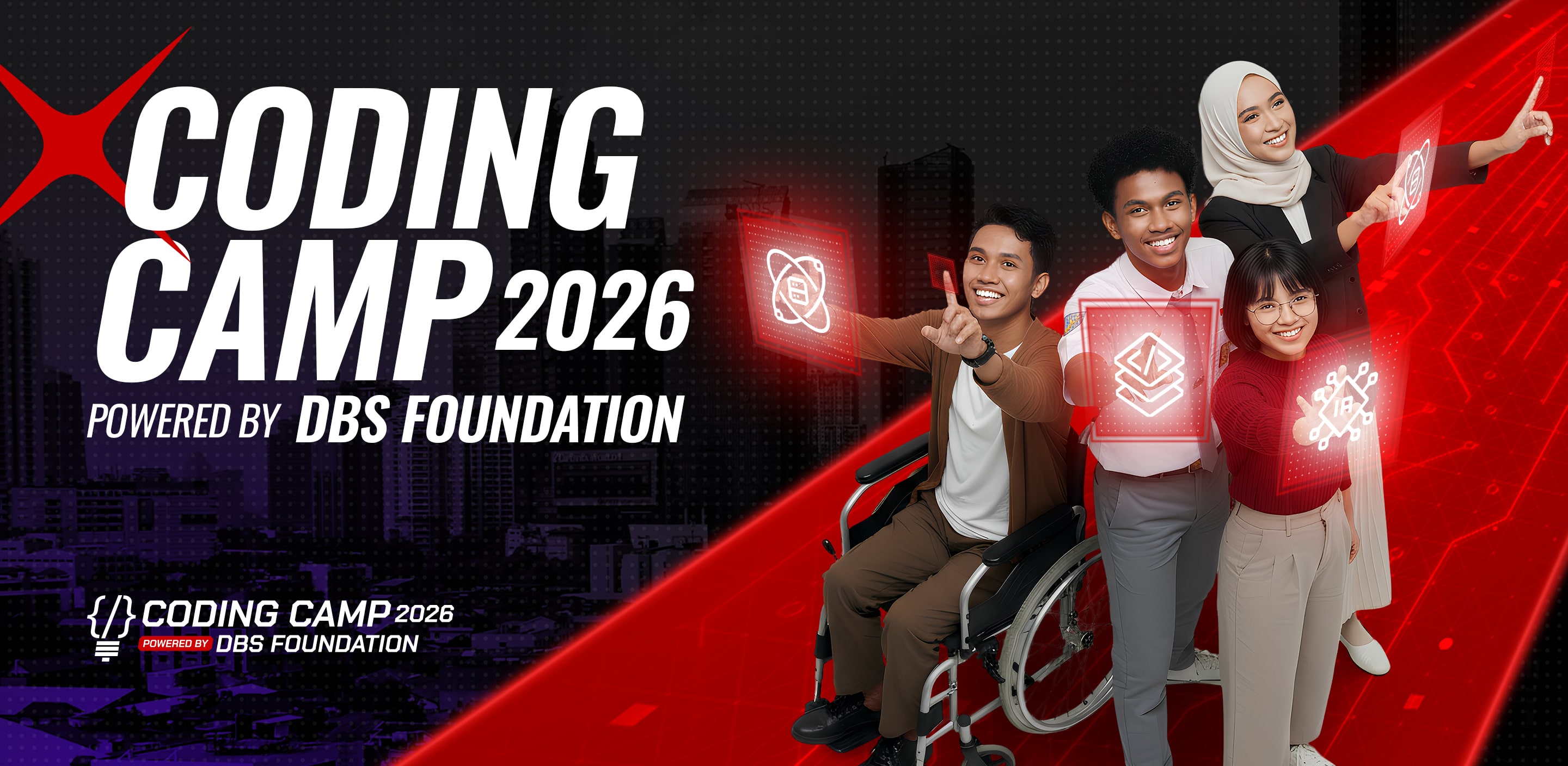 Coding Camp 2026 powered by DBS Foundation Banner