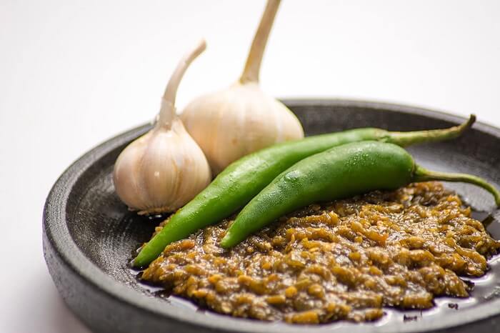 Sambal cabe ijo asal Sumatera Barat. 